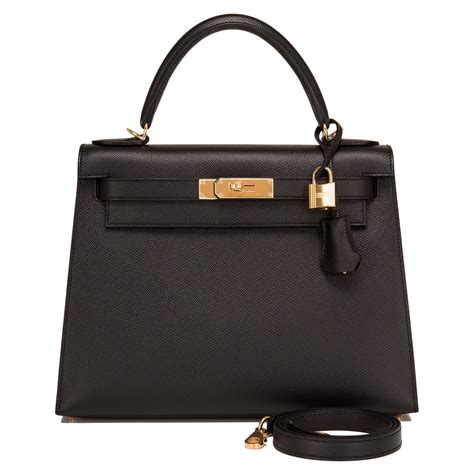 hermes black kelly bag